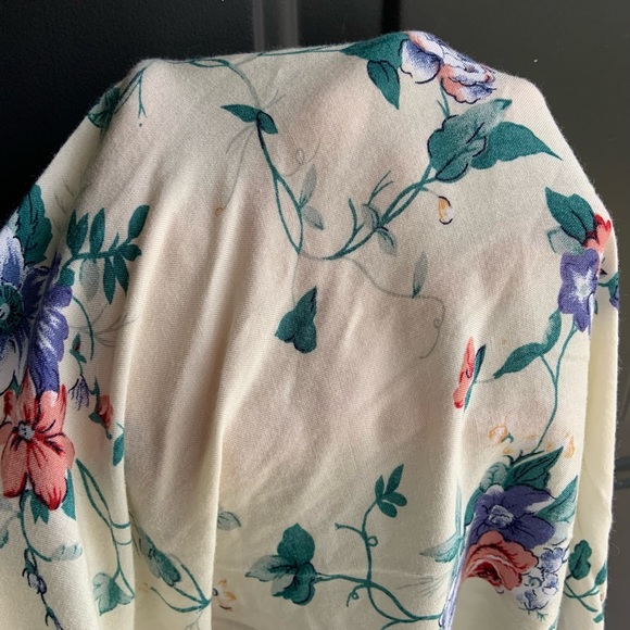 Vintage 90s Women’s Plus Tie Back Floral Dress - Size 42 - Picture 8 of 8